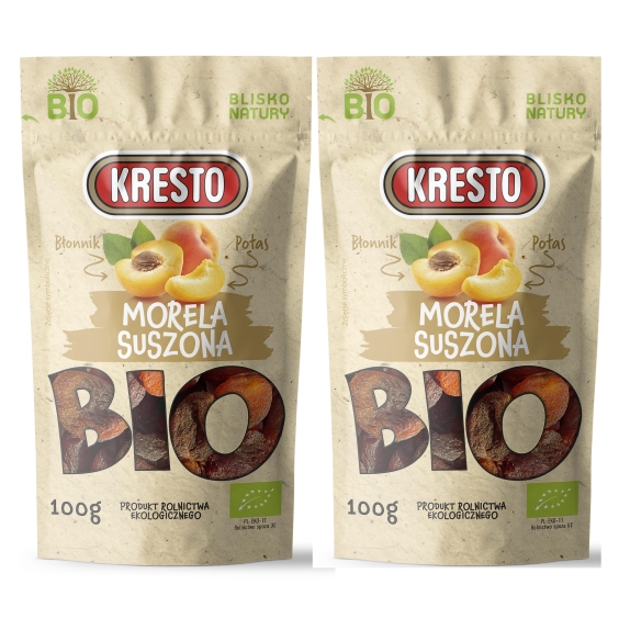 KRESTO Morela suszona 2 x 100 g BIO DUOPACK cena 10,99zł