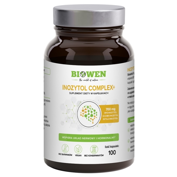 Biowen Inozytol Complex+ 100 kapsułek cena 87,29zł