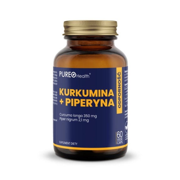 Pureo Health kurkumina i piperyna 60 kapsułek cena 60,00zł