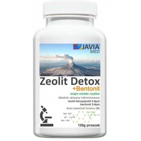 Zeolit +Bentonit Detox proszek 120g Javia Med PROMOCJA! cena 69,00zł