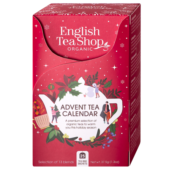 Kalendarz adwentowy czerwony 25 saszetek English tea Shop GRUDNIOWA PROMOCJA! cena 24,99zł