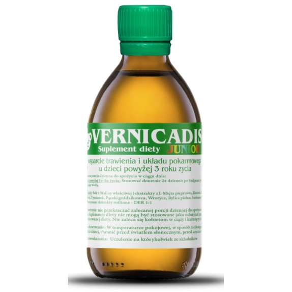 Vernicadis junior płyn ziołowy 100 ml cena 61,90zł