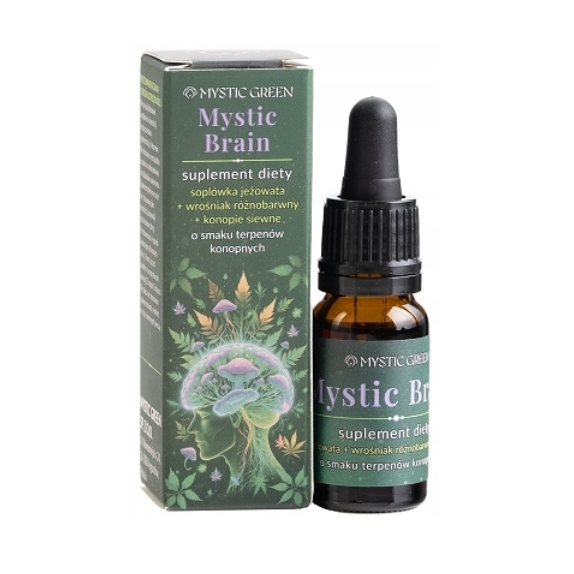 Mystic Brain Olejek konopny i grzyby adaptogenne terpeny konopne 10ml Mystic Green cena 55,86$