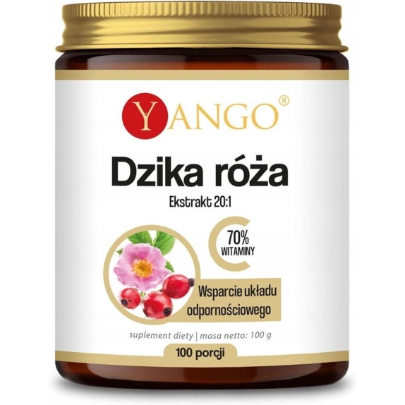 Yango Dzika Róża Ekstrakt Proszek (100 porcji) 100g cena 11,04$