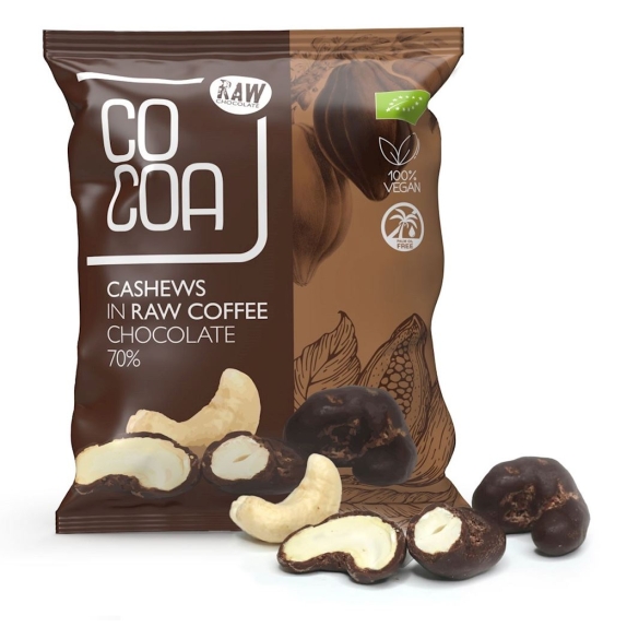 Cocoa orzechy nerkowca w czekoladzie kawowej 70 g BIO cena 11,89zł