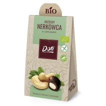 Orzechy nerkowca w czekoladzie deserowej bezglutenowe 50 g BIO Doti