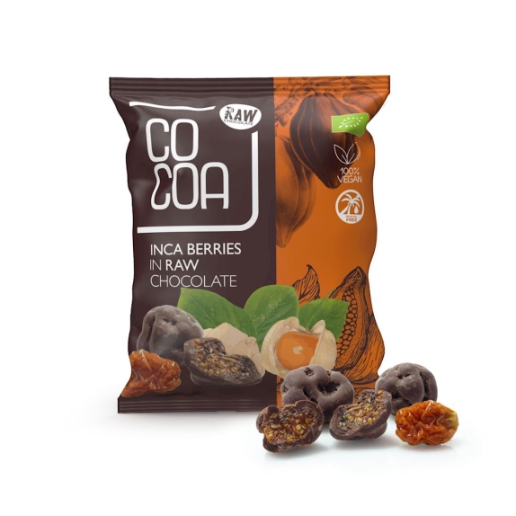 Cocoa jagody inkaskie w surowej czekoladzie 70 g BIO cena 12,35zł