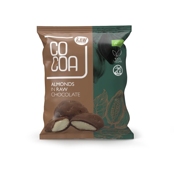 Cocoa migdały w surowej czekoladzie 70 g BIO cena 11,89zł