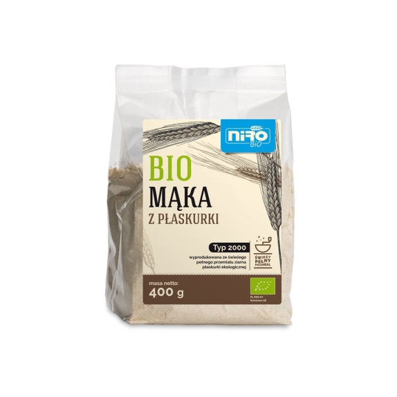 Mąka z płaskurki 400 g BIO Niro  cena 10,05zł