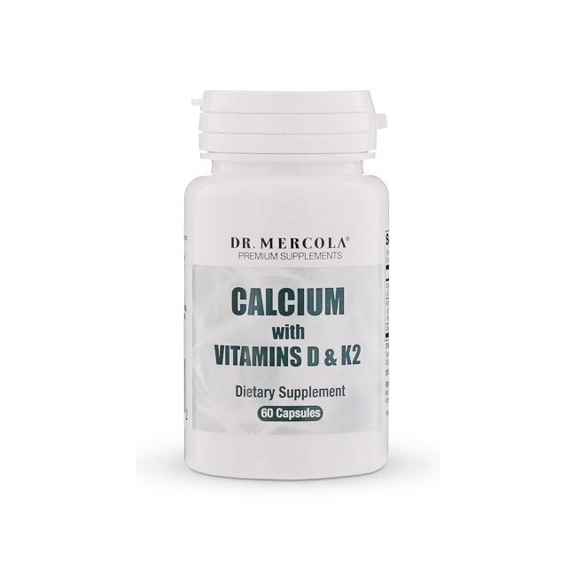 Dr Mercola Calcium Wapń Z Witaminą D I K 60 Kapsułek Cena