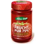 Mus truskawkowy 75% owoców 250 g BIO Allos 