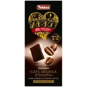Czekolada gorzka 72% kakao z kawą bez dodatku cukru 100g Torras