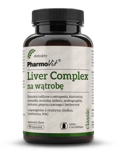 Pharmovit Liver Complex na wsparcie wątroby 90 kapsułek