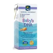 Nordic Naturals Babys DHA - Kwasy DHA dla dzieci i niemowląt z witaminą D3, 60 ml