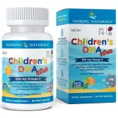 Nordic Naturals Children's DHA Xtra Kwasy DHA dla dzieci 636 mg, jeżyna, 90 kapsułek 
