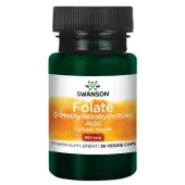 Swanson folian quatrefolic 800 mcg 30 kapsułek