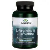 Swanson L-Arginina & L-Ornityna 100 kapsułek