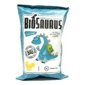 Chrupki kukurydziane sól morska bezglutenowe BioSaurus 50g BIO McLloyd's