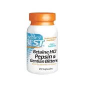Betaine HCL Pepsin & Gentian Bitters 120 kapsułek Doctor's Best