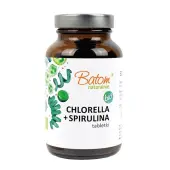 Chlorella + spirulina 400 mg 240 tabletek (120 g) BIO Batom 