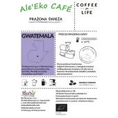 Ale'Eko CAFÉ Kawa Ziarnista Gwatemala 500 g Coffee for Life 
