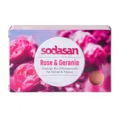 Sodasan mydło w kostce Róża i Pelargonia 100 g