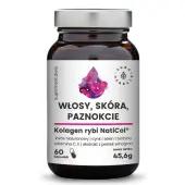 Kolagen Rybi NatiCol® Włosy, Skóra, Paznokcie 800 mg 60 kapsułek Aura Herbals