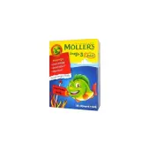 Moller's Omega-3 Rybki 36 żelowych rybek o smaku owocowym 1 opakowanie PROMOCJA!