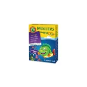 Moller's Omega-3 Rybki 36 żelowych rybek o smaku malinowym 1 opakowanie