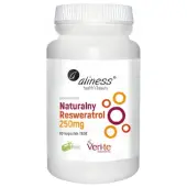 Aliness resweratrol naturalny 250 mg 60 kapsułek 