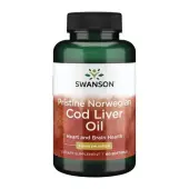 Swanson pristine norwegian cod liver oil olej z wątroby dorsza 60 kapsułek