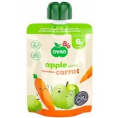 Przecier jabłko-marchew po 6 miesiącu życia 90 g BIO Ovko