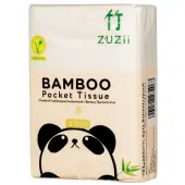 Chusteczki bambusowe kieszonkowe 8 x 8 sztuk ZUZII 