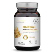Aura Herbals Omega+ Witamina D3 800 IU dla dzieci 60kapsułek twist-off