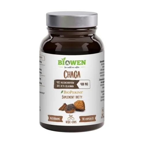 Biowen Chaga (Błyskoporek podkorowy) 400 mg 90 kapsułek