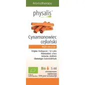Physalis olejek eteryczny Cynamonowiec cejloński (Cinnamomum zeylanicum) BIO 5 ml 