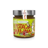 Krem orzechowy na bazie nerkowców z pistacjami, liofilizowanymi malinami 195 g Basia Basia
