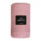 LullaLove Bambusowy koc Piwonia splot klasyczny 80 x 100cm