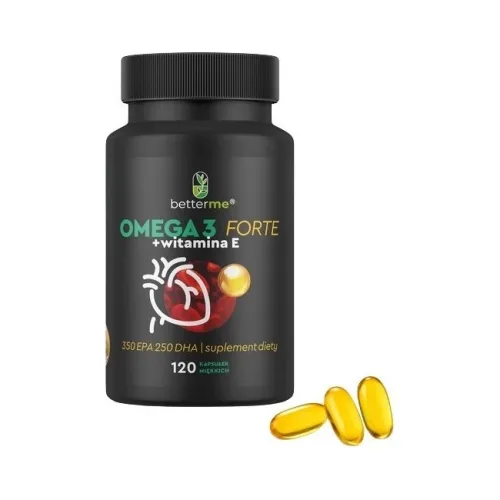 BetterMe Omega 3 Forte + Witamina E 120kapsułek