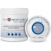 Vet Protector Wipes nakładki do czyszczenia uszu dla psa kota 50sztuk