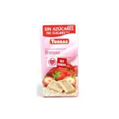 Czekolada biała truskawkowa bez cukru bezglutenowa 75g Torras 