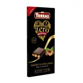 Czekolada gorzka 72% kakao z orzechami laskowymi bez dodatku cukru ZERO 150 g Torras