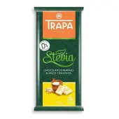 Czekolada biała ze stewią bez dodatku cukru 75g Trapa