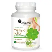 Aliness methylo folian 5-mthf 600 µg VEGE 100 kapsułek 