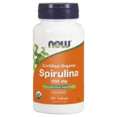 Spirulina 500 mg 100 tabletek NOW Foods 
