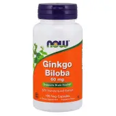NOW Foods Ginkgo Biloba ekstrakt 60 mg 120 kapsułek 