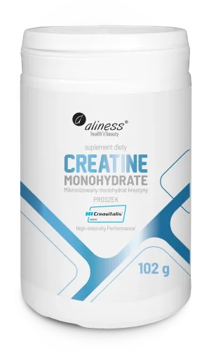 Aliness Creatine monohydrate monohydrat kreatyny bezsmakowy 102 g