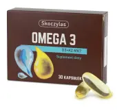 Skoczylas Omega 3 (DHA 712 mg + EPA 254 mg) + Witamina D3 + K2 MK7 30 kapsułek