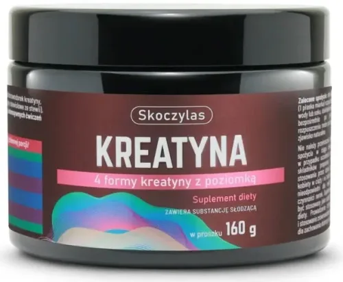 Skoczylas Kreatyna 4 formy z poziomką 160 g