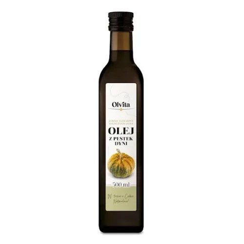 Olej z pestek dyni tłoczony na zimno 500 ml Olvita